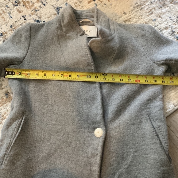 Babaton Stedman Grey Wool Coat XXS - Picture 11 of 12